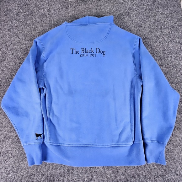 The Black Dog Hoodie Mens XS Blue Legacy Collection Dog Graphic Pullover Sweater - Picture 10 of 10